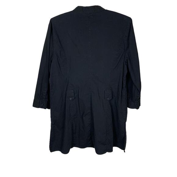 Autograph Black Button Down Long Tunic Top - Size L - Picture 2 of 8